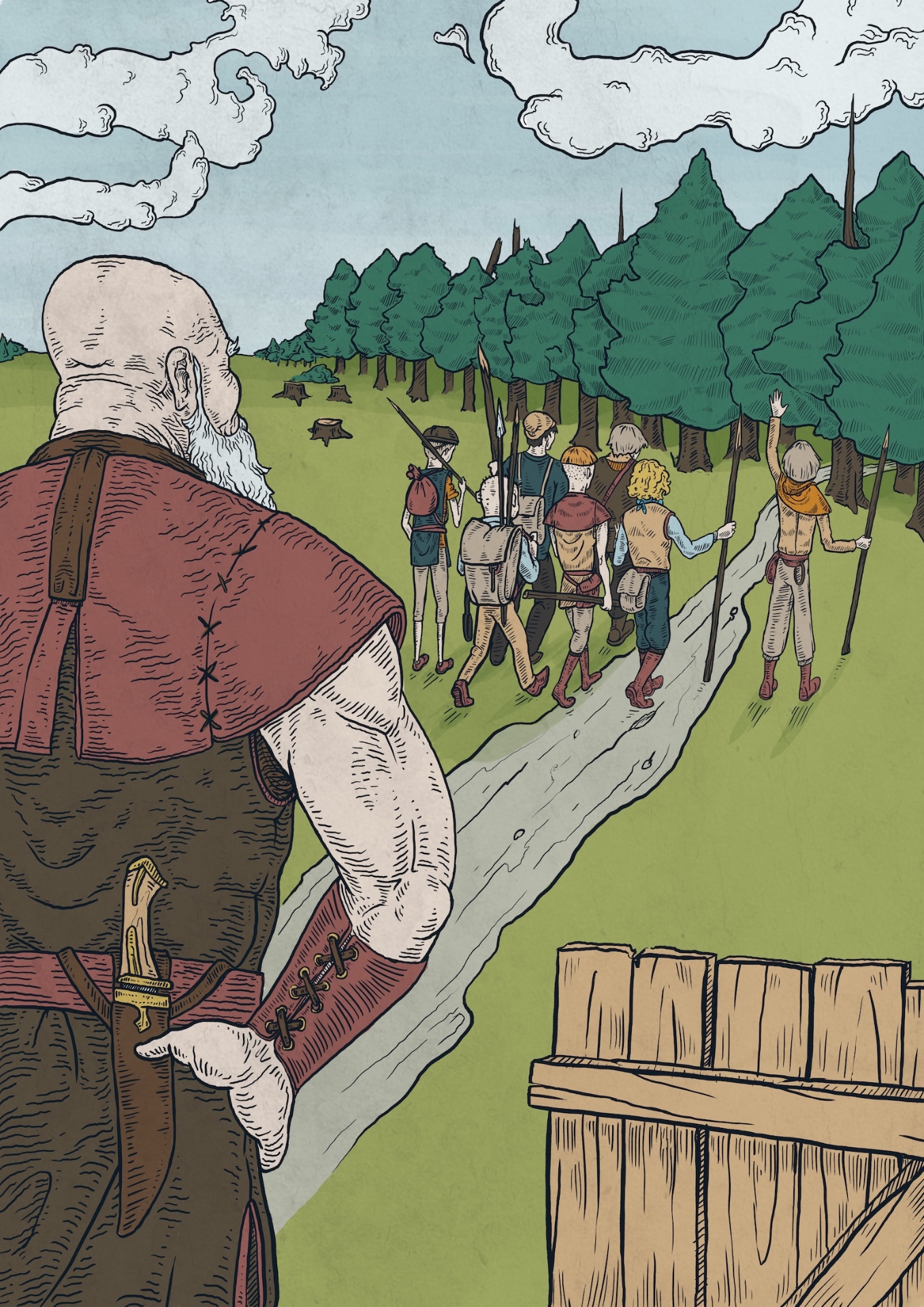 Droga — ilustracja ze świata Choszki